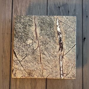 Pier 1 Natural Stone Pillar Candle Holder Plate